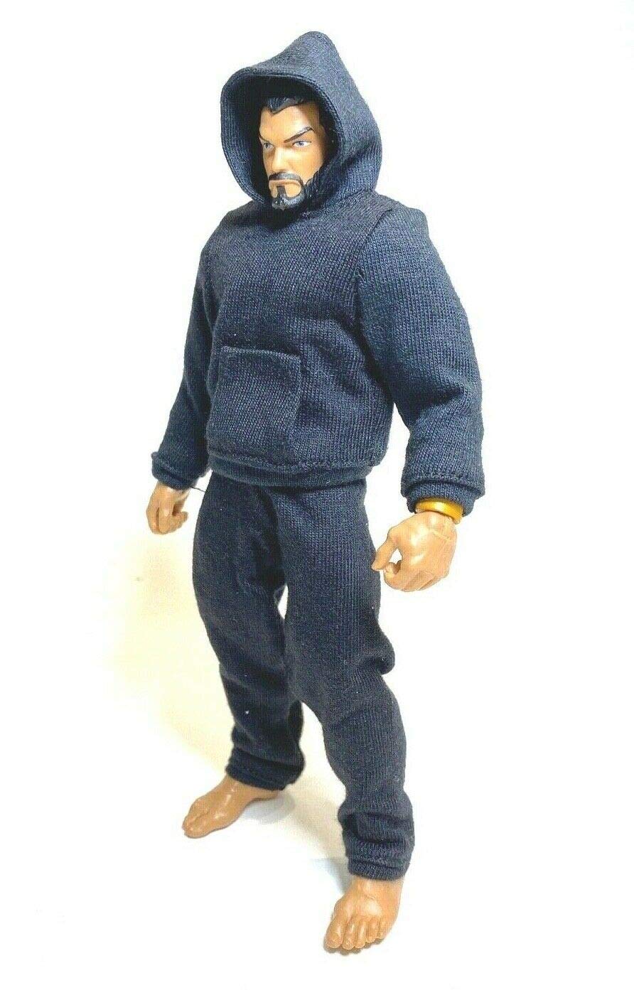 Amazon.com: FIGLot 1/12 Black Hoodie & Sweat Pants for M Legends